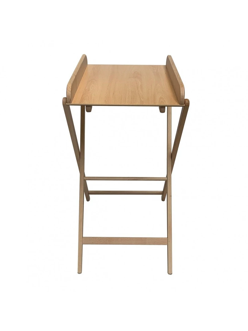 Combelle   Table À Langer Jade Pliante   Vernis Naturel   82x87x55 Cm   Marron