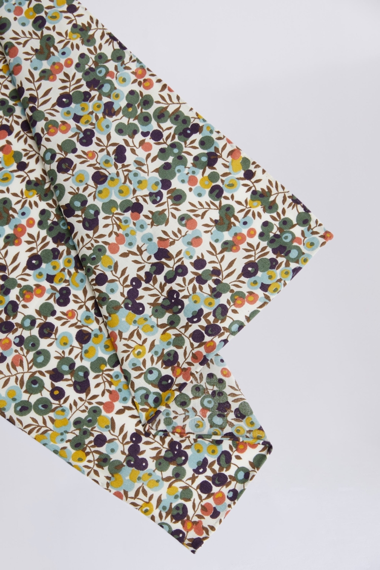 Sage Berry Pocket Square Made with Liberty Fabric Buy Online at Moss
