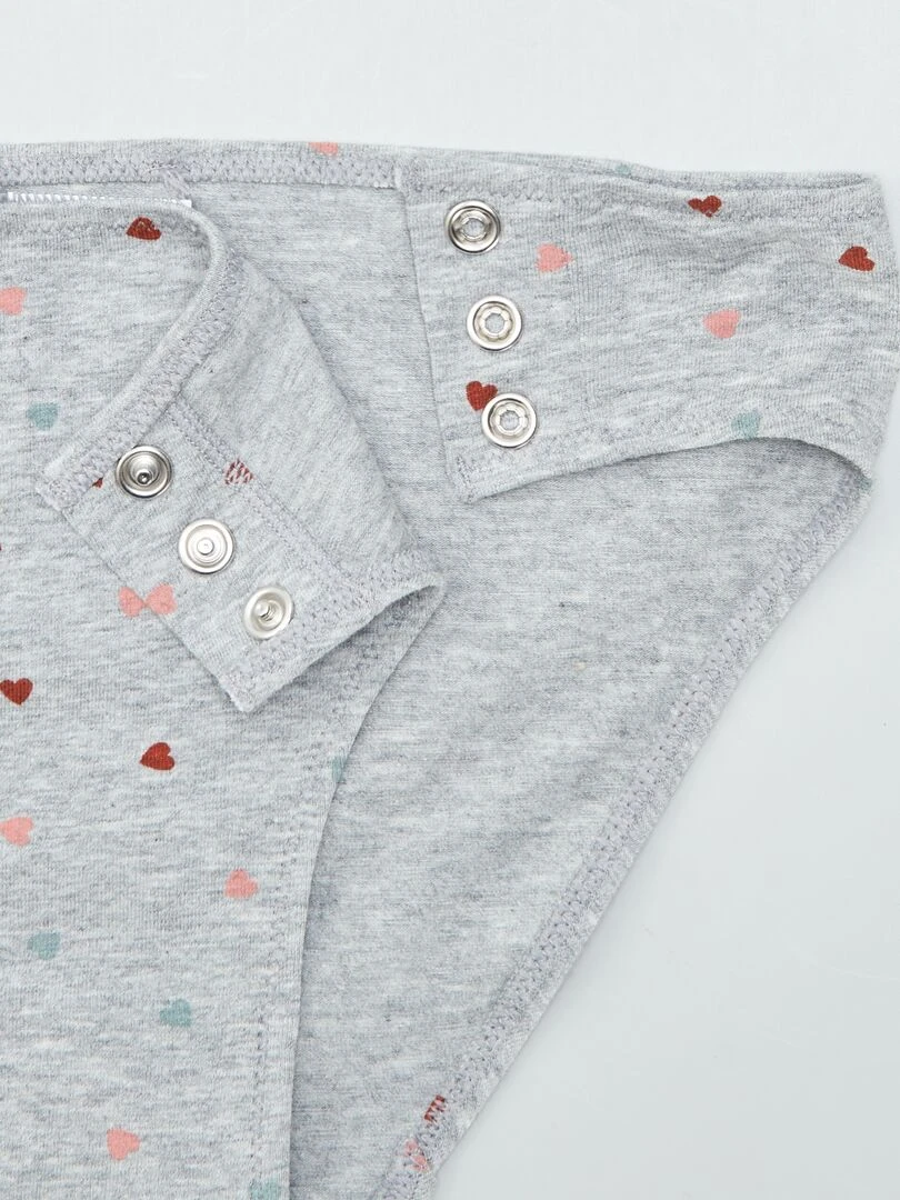 Lot de 2 culottes   So Easy   Gris/rose