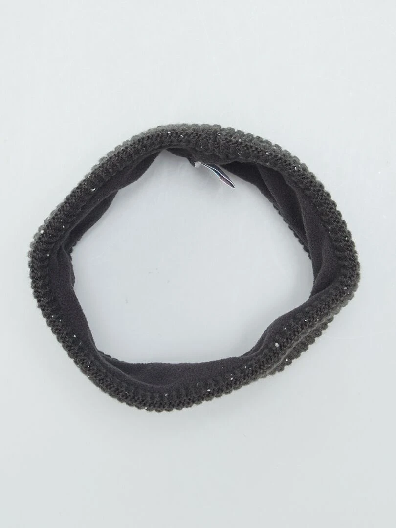 Ensemble bonnet + snood chaud   Gris