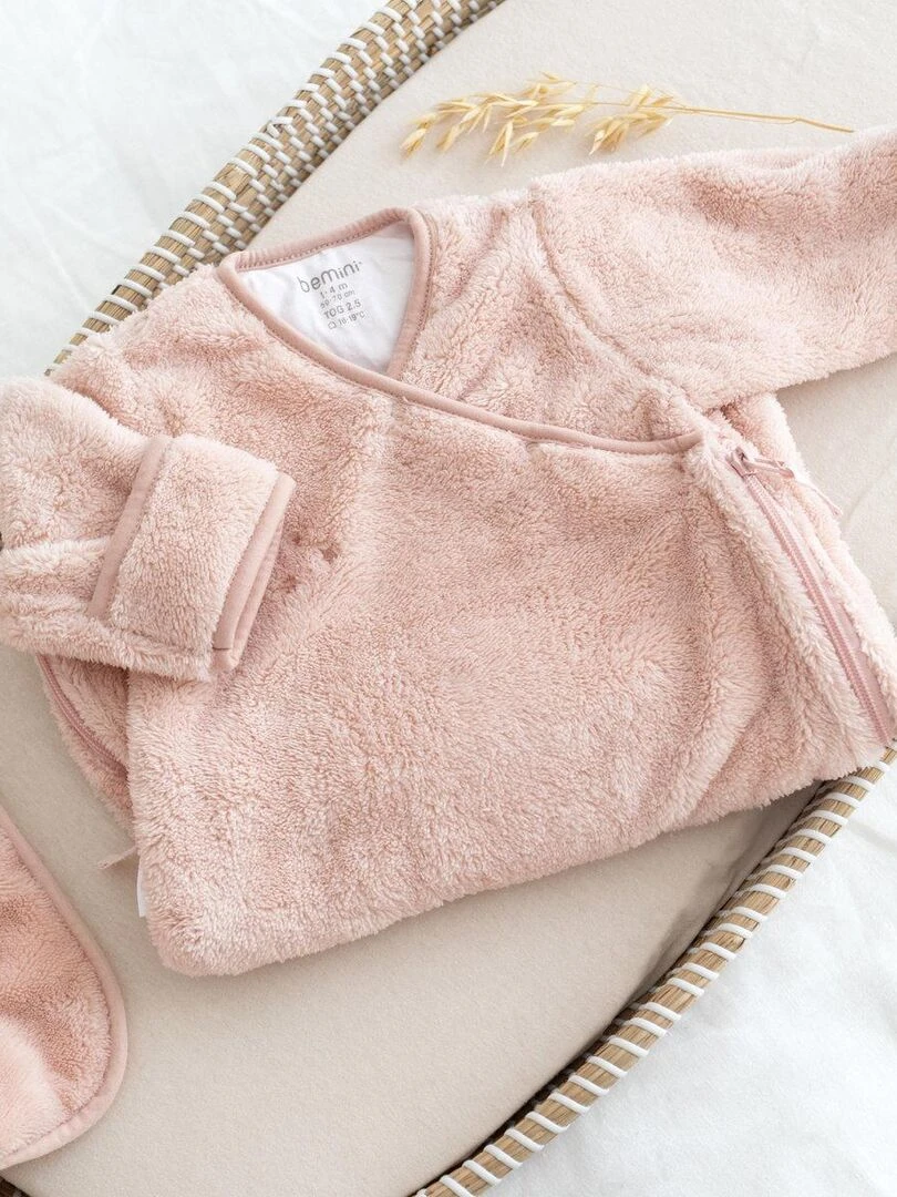 Bemini Gigoteuse  avec moufles Softy   Rose clair