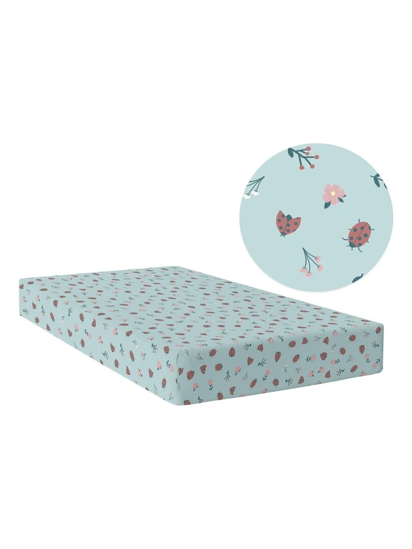 Drap housse Catarinas "Happyfriday" Blanc
