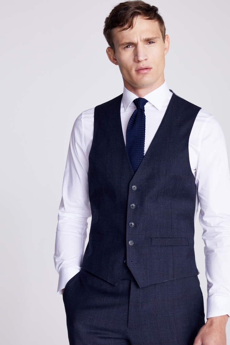 Slim Fit Ink Houndstooth Dress Jacket   Buy Online at Moss