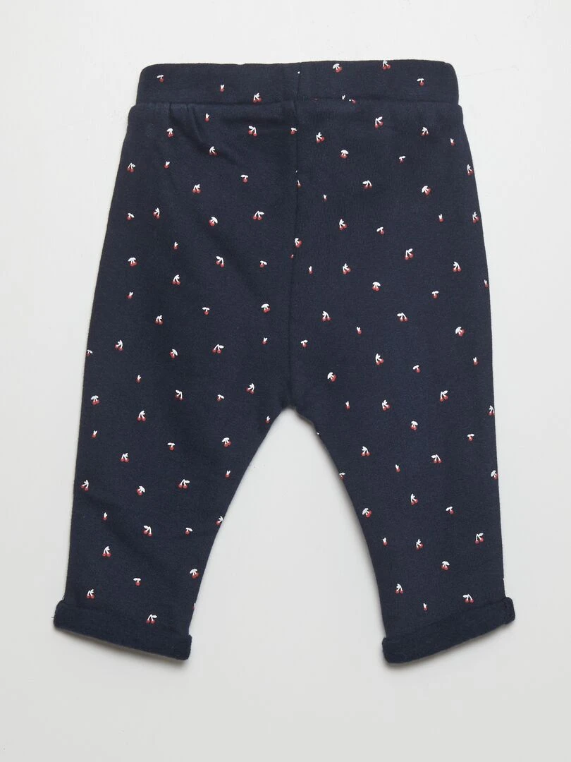 Pantalon sarouel   Bleu/cerise