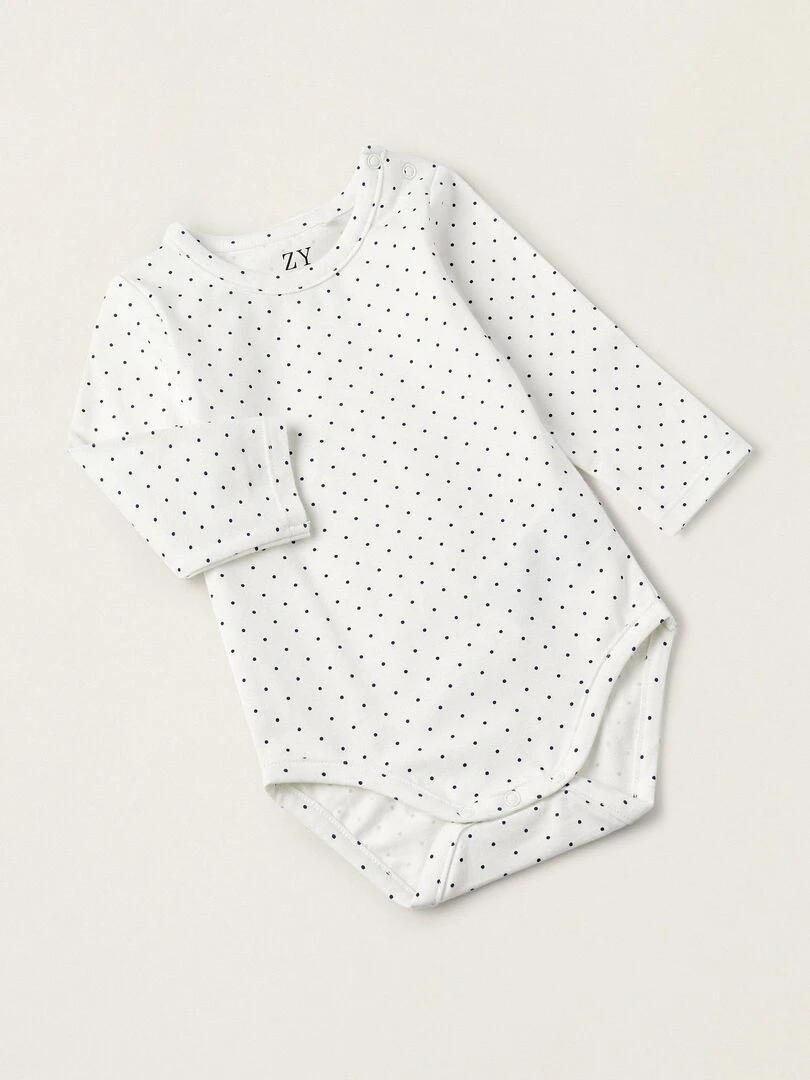 Bodies à manches longues + Robe en jean pour nouveau né  ATLANTIC COMPANY   Bleu