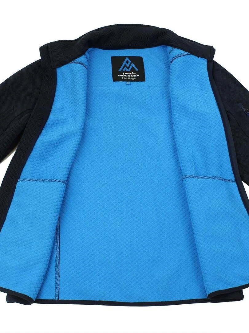 Blouson polaire homme CAPRI   PEAK MOUNTAIN   Bleu marine