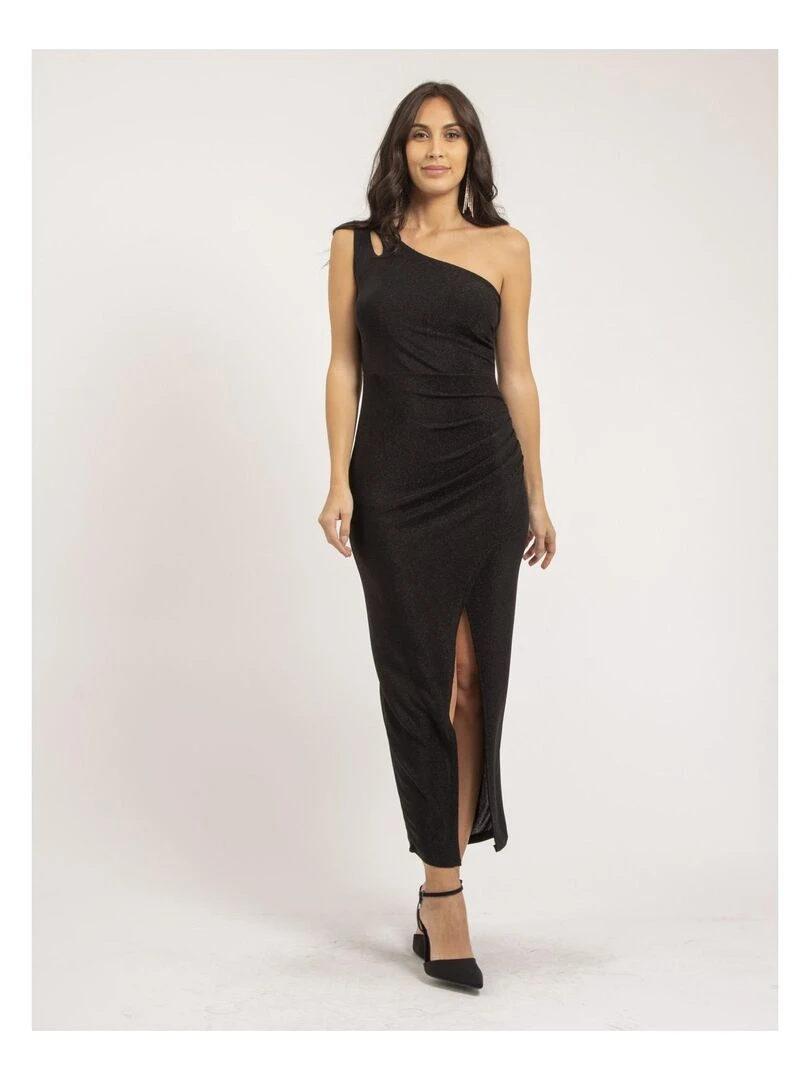 Robe longue paillettes IPOLINA Noir