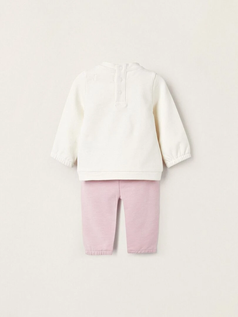 Pull + Pantalon en Coton pour Nouveau Né 'Turnip' NATURE TAKEOVER Blanc