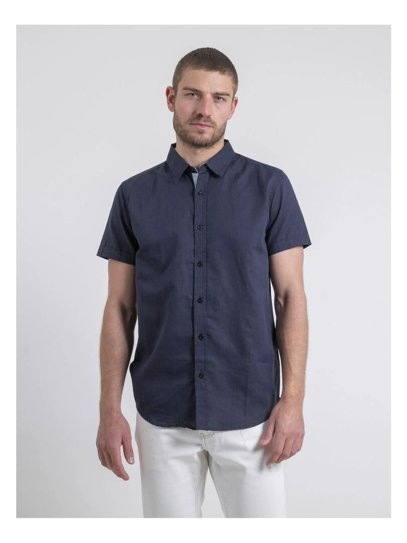 Chemise manches courtes DEMIKA Bleu marine