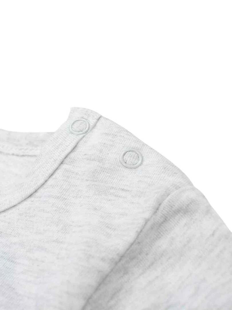 La Pat' Patrouille   Combishort bébé garçon imprimé La Pat' Patrouille en coton   Gris