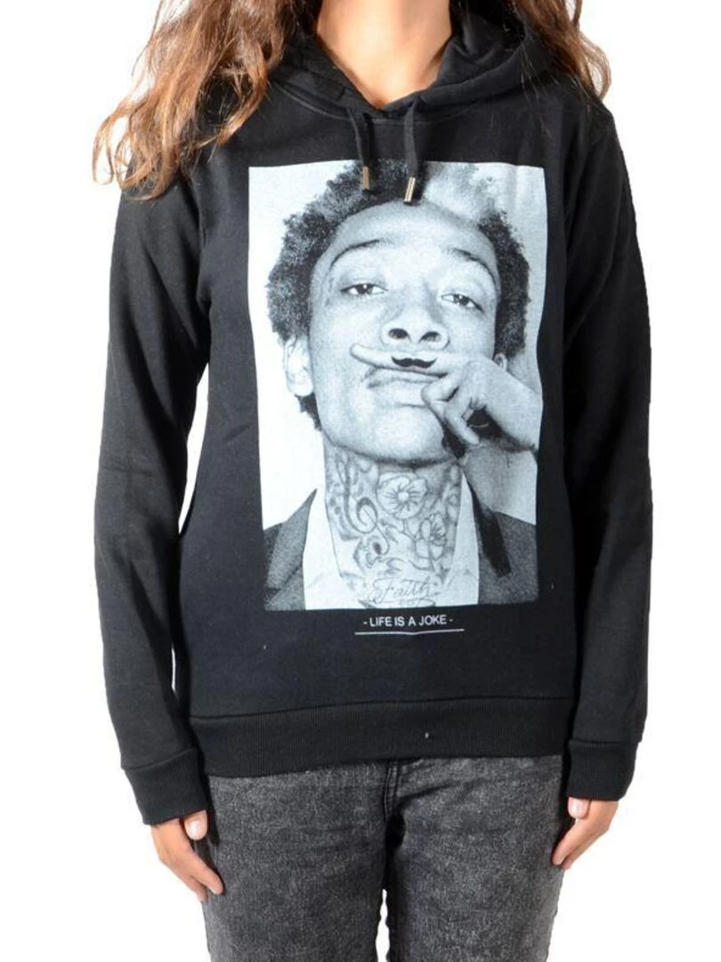 Sweat Little Eleven Paris Wizka2 HC Mixte Garcon Fille Noir Noir