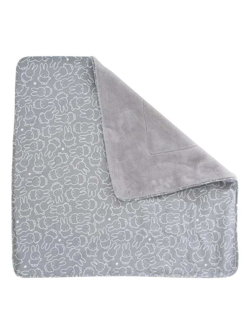 ROBA Couverture de Bébé "miffy®" 80 x 80 cm Gris / Blanc Gris