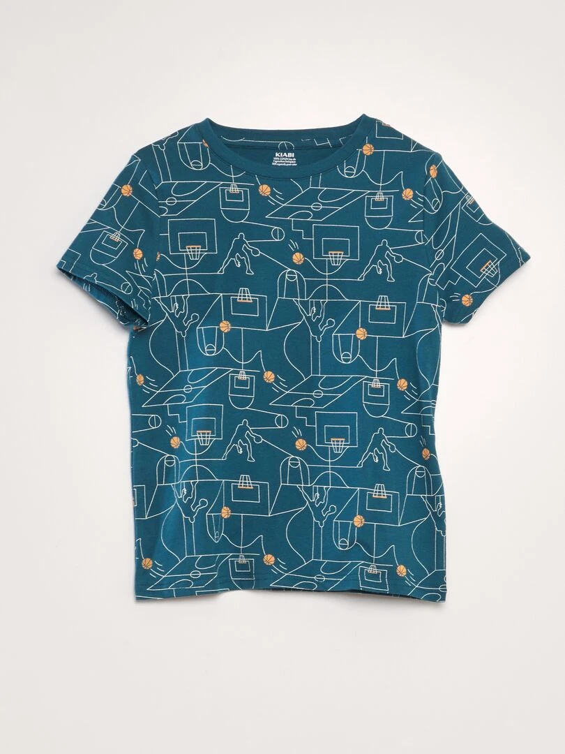 T shirt imprimé Vert foncé
