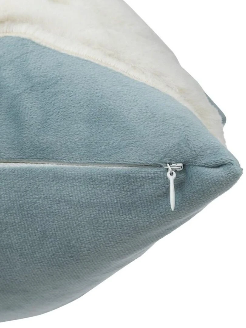 Coussin carré Dalmatien bleu Bleu