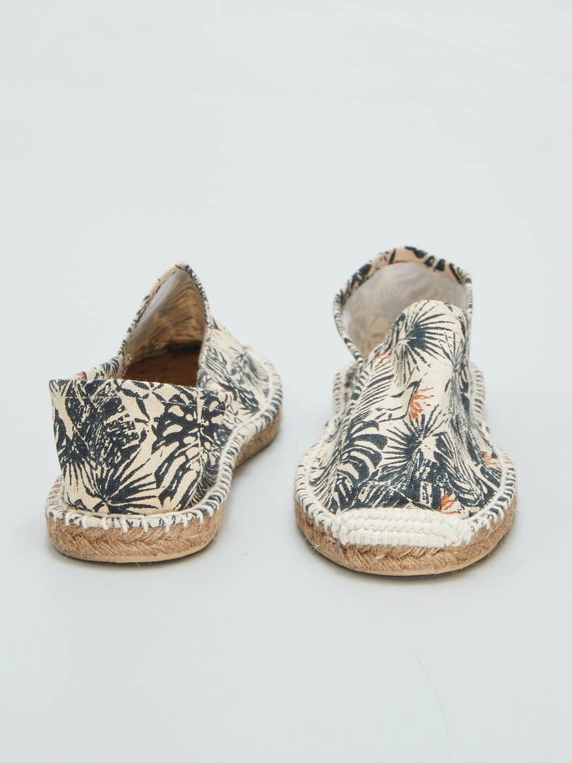 Espadrilles en corde   Beige/noir