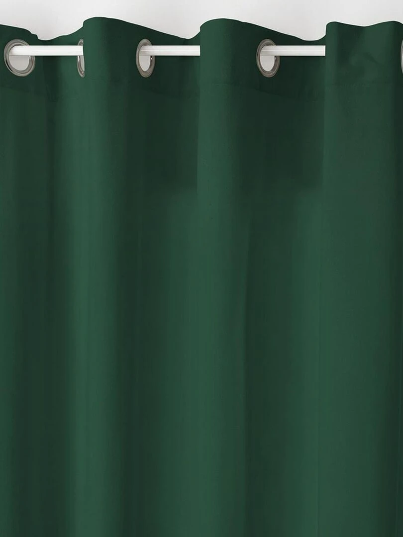 Rideau en velours Effet brossé Vert