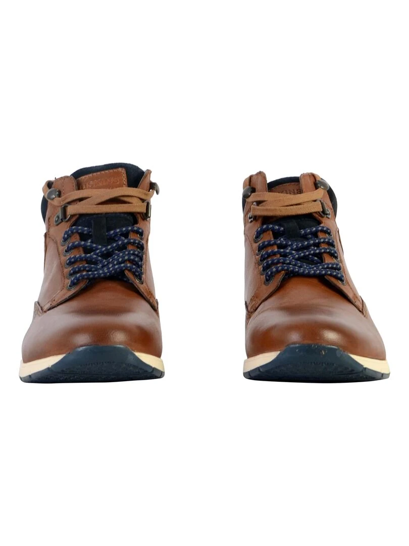 Basket Montante Cuir Redskins Sadily   Marron