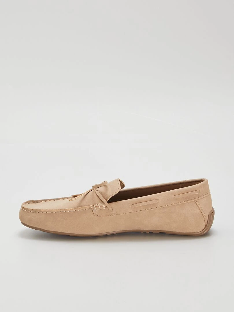 Mocassins en simili   beige