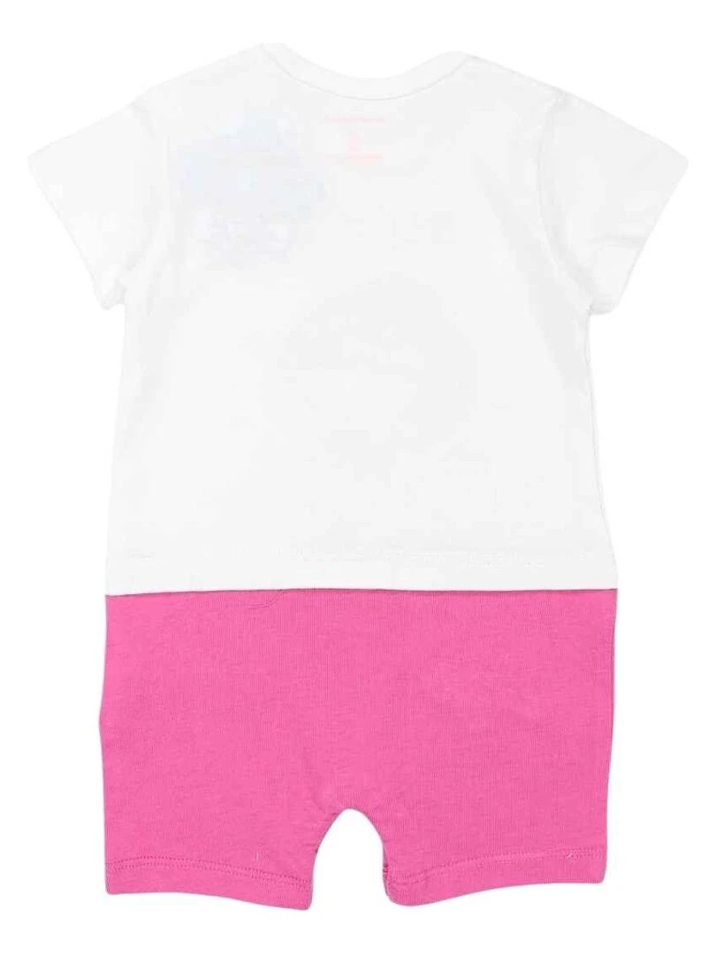 La Pat' Patrouille Combishort bébé fille imprimé La Pat' Patrouille en coton Rose