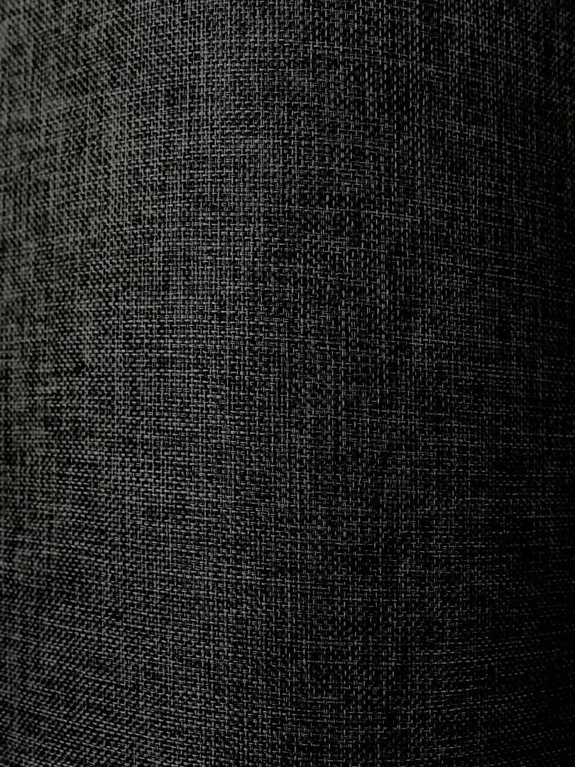 Rideau uni avec œillets ronds   Noir