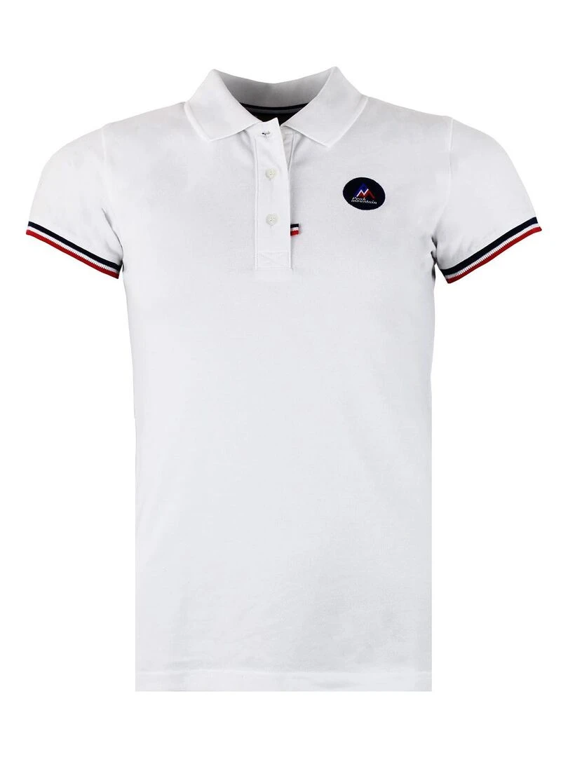 Polo manches courtes femme ABECA Blanc