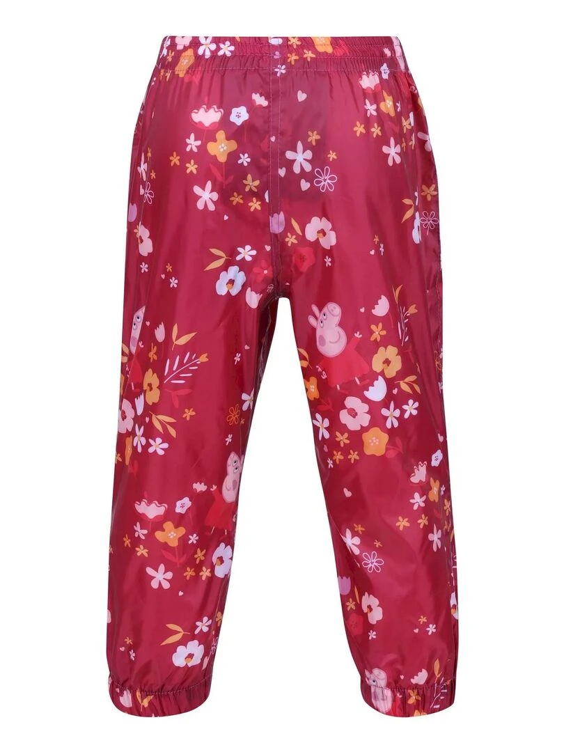 Regatta Pantalon imperméable FLORAL Rose rouge