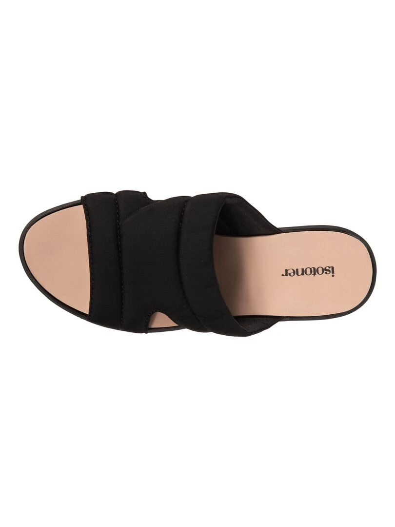 Mule Femme bandeau noir Noir