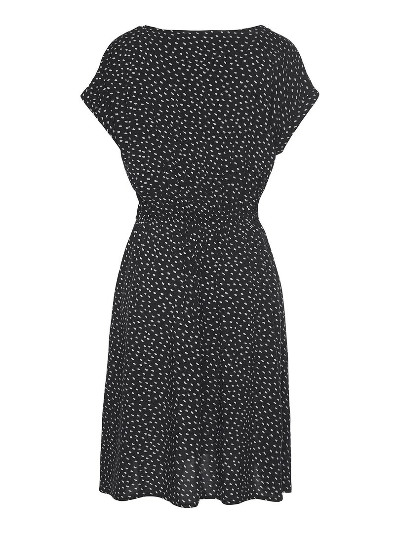 Robe estivale manches courtes Black And White   Noir