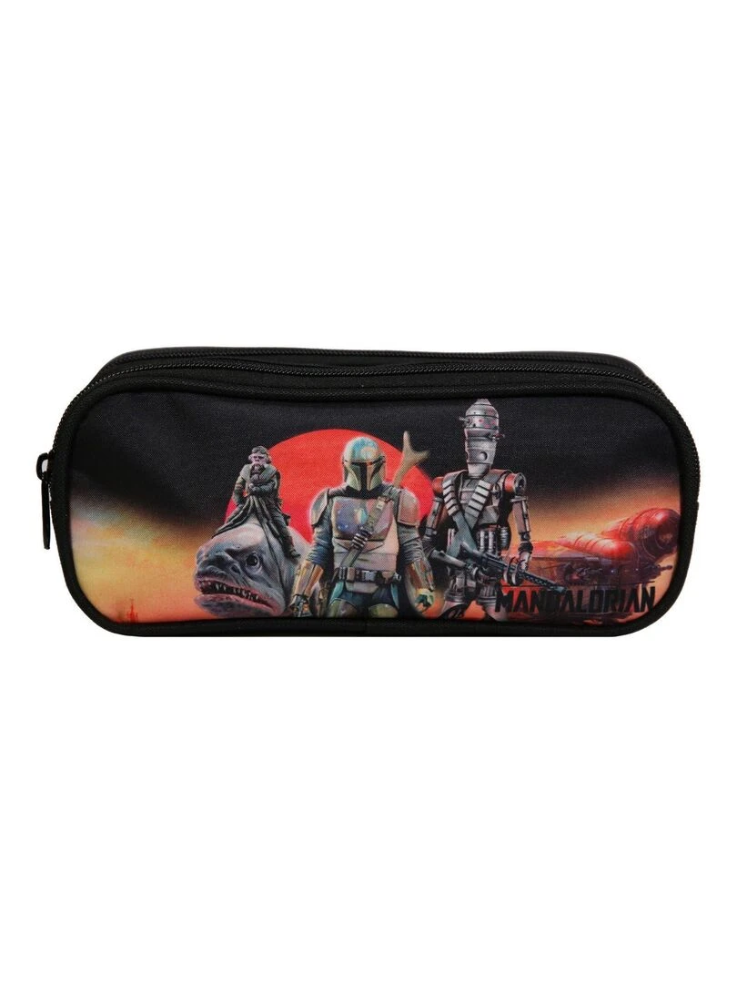 BAGTROTTER Trousse scolaire 2 compartiments Disney Star Wars / The Mandalorian Multicolore Multicolore