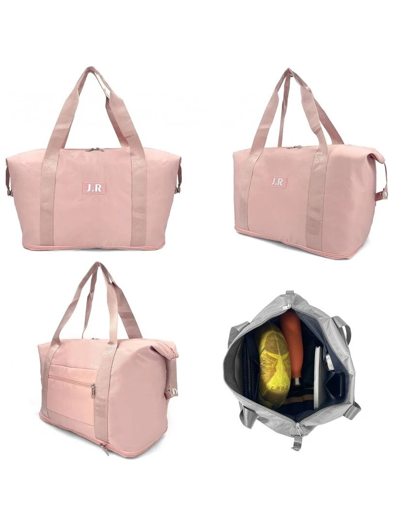 Sac de voyage week end 21L déperlant sans roulet   Rose