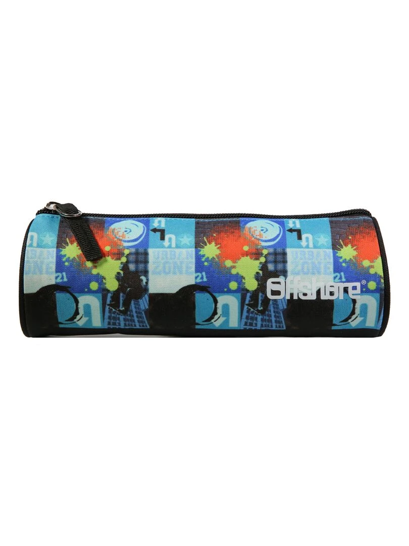 BAGTROTTER Trousse scolaire ronde Offshore Bleu Urban Tag Bleu