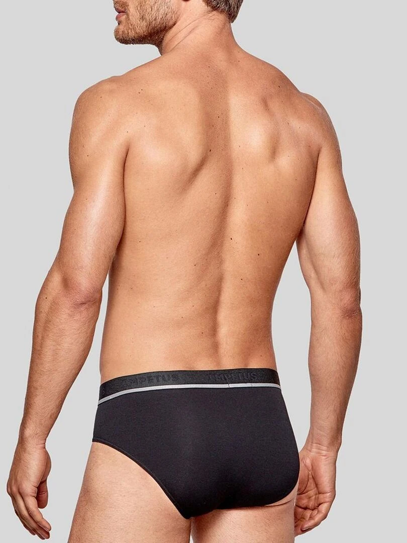 Pack de 2 slips en coton stretch Essentials   Noir