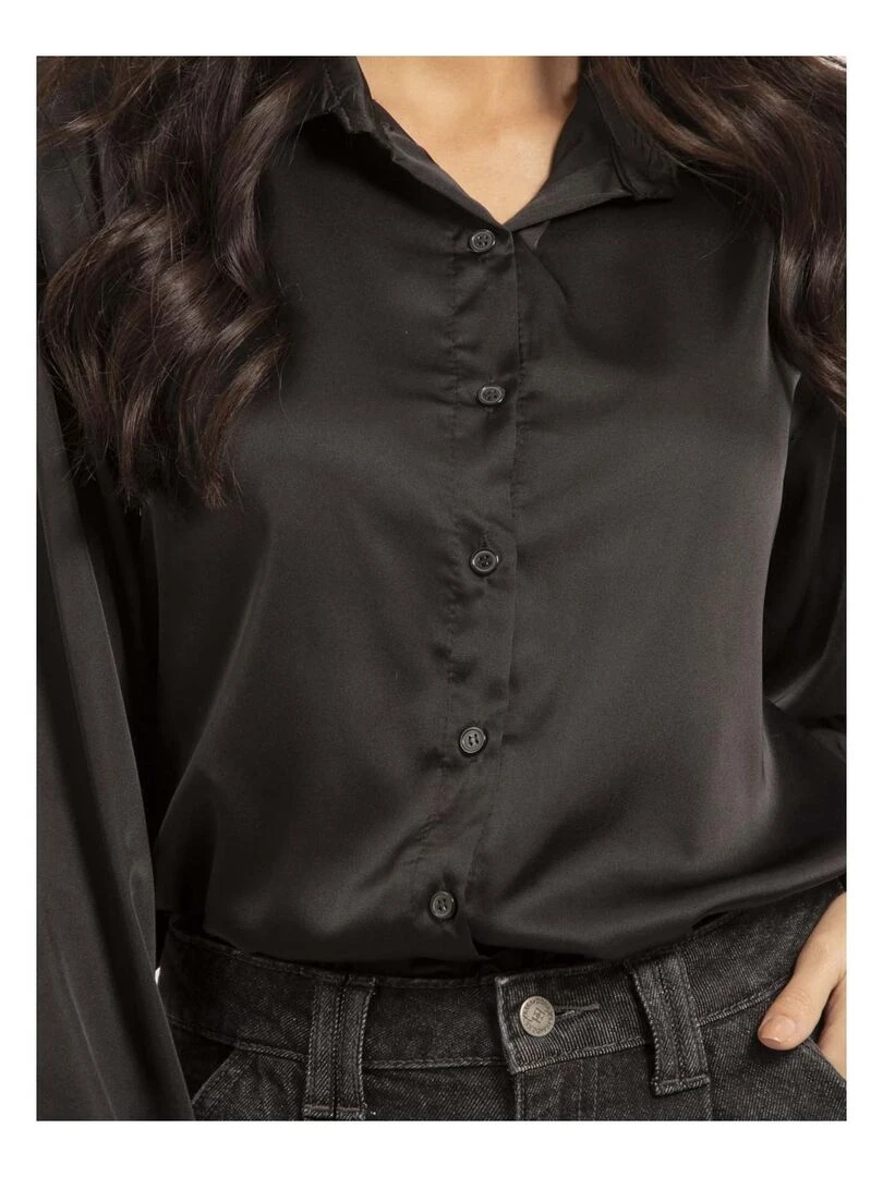 Chemise satin ONOLIA   Noir