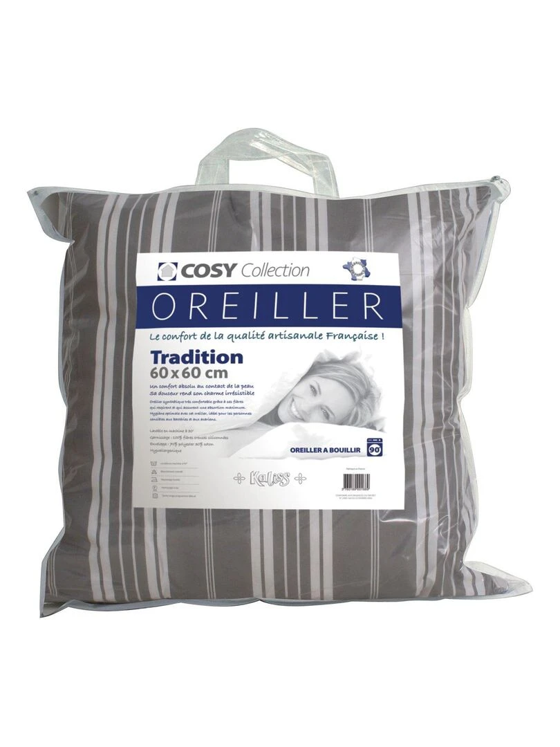 Oreiller 60x60 Tradition Fibre creuse siliconnée N/A