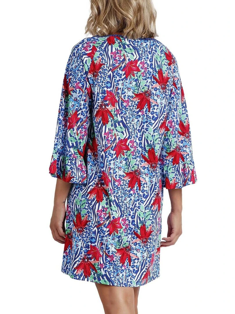 Tunique de plage Summer Jungle Bleu
