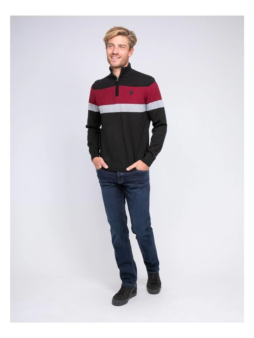 Pull col montant zippé LONYX   Noir