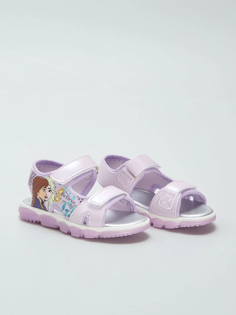 Sandales lumineuses 'Reine des Neiges' Violet