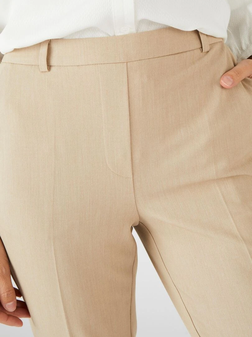 Pantalon 7/8ème bi stretch Damart Beige chiné