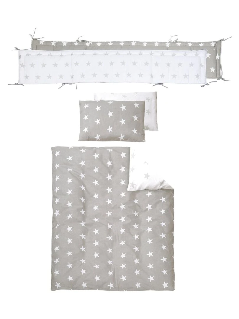ROBA Lit cododo "Little Stars" 60 x 120 cm + équipement complet   Blanc