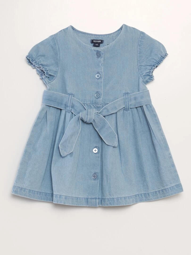 Robe en denim Bleu