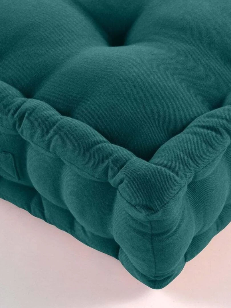 Coussin de sol 50x50 cm Twily émeraude Vert émeraude