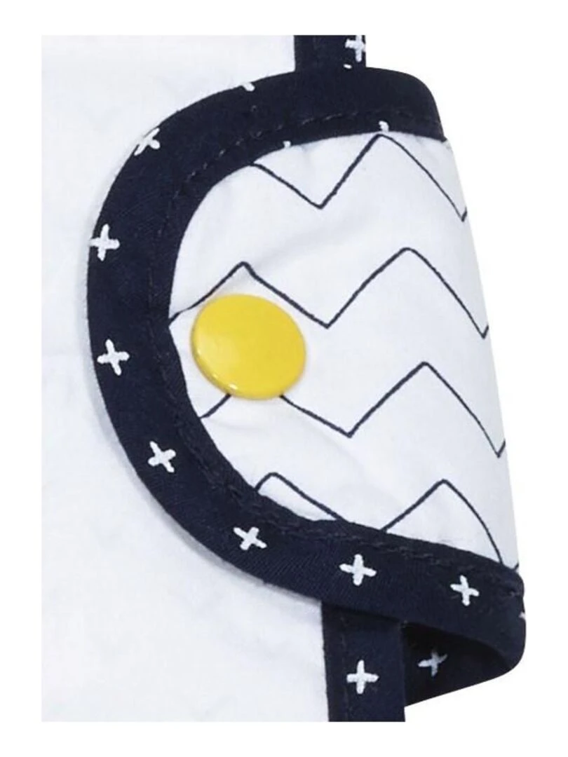 Protege Carnet De Sante en coton blanc   SAUTHON   Blanc