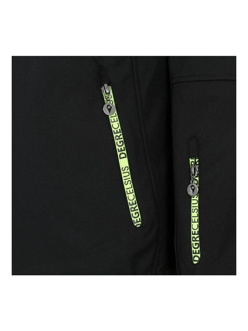 Blouson softshell homme CIMALON   DEGRE CELSIUS   Noir Jaune