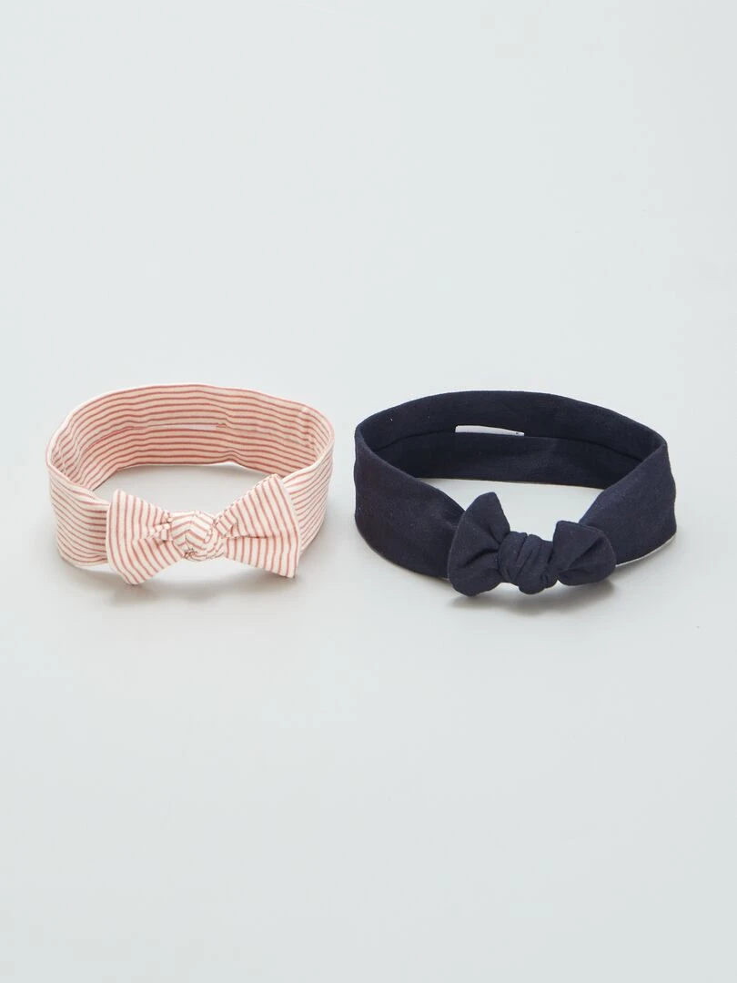 Lot de 2 bandeaux fantaisies Bleu