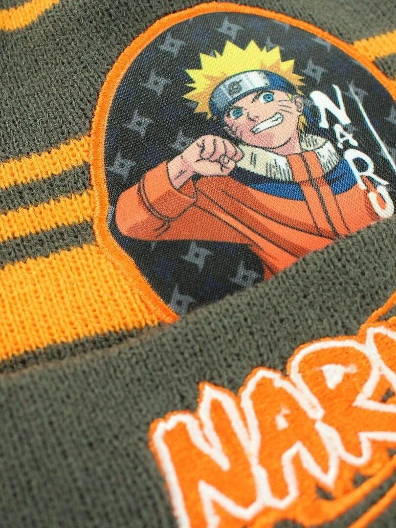 Disney   Bonnet garçon imprimé Naruto   Gris