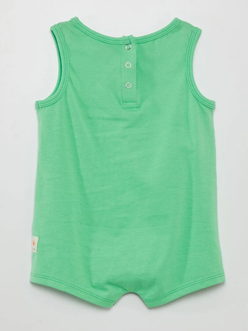 Barboteuse courte en jersey   Grafik Edition   Vert