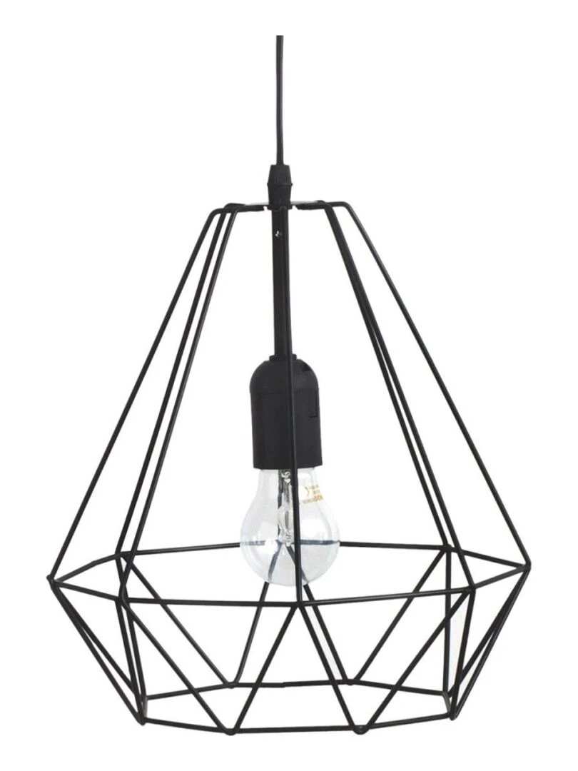 Suspension métal filaire D26 noir Noir