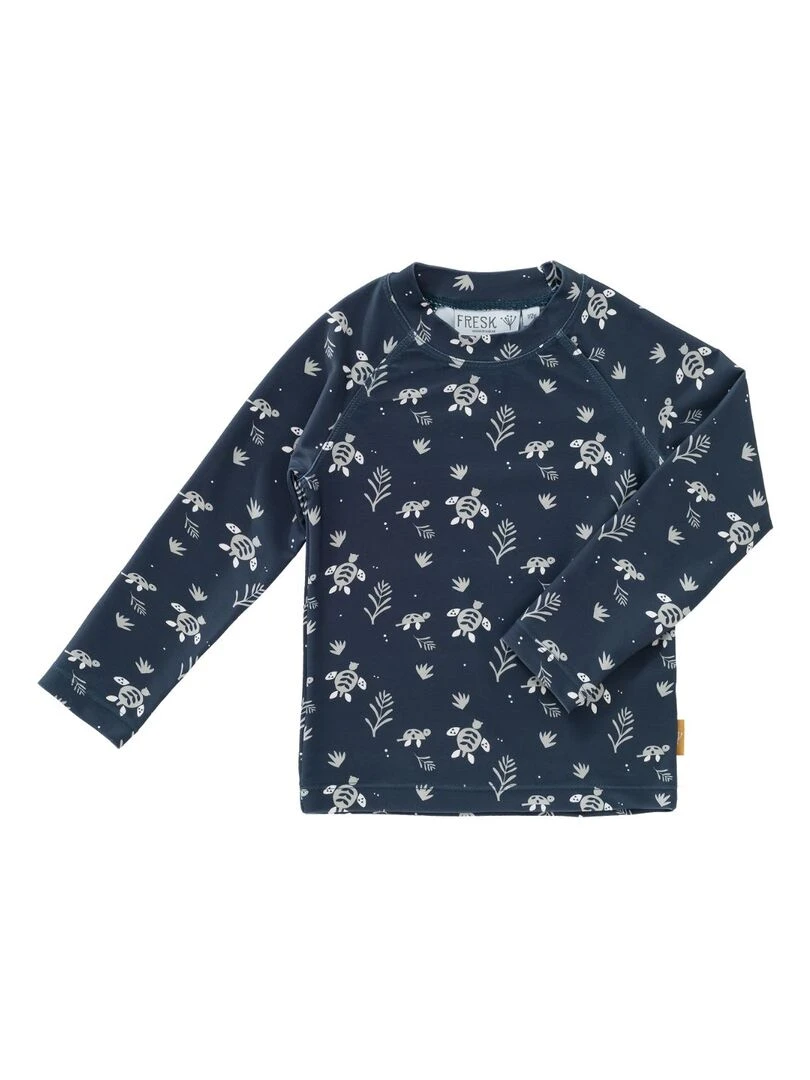 Tee shirt anti uv manches longues Turtle (6 12 mois) Bleu