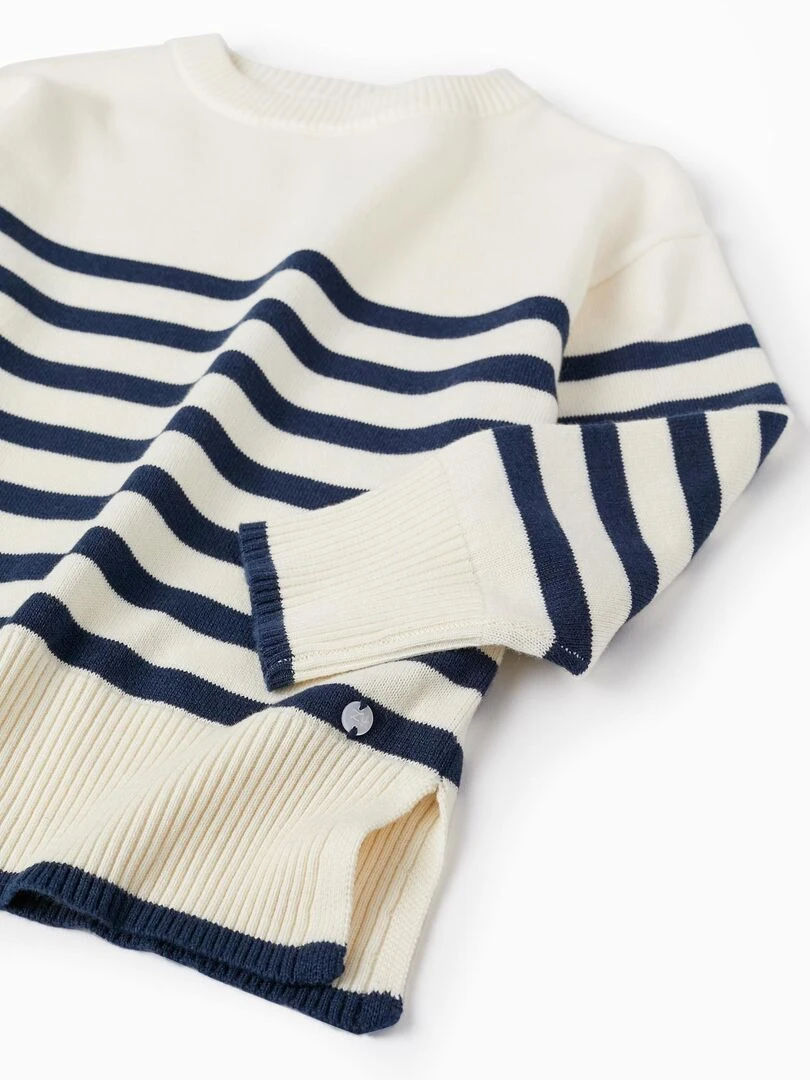 Pull en Maille pour Fille  SPRING BEGINS   Beige clair