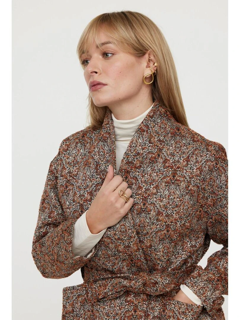 Lee Cooper   Veste manches longues polyester regular FAPIA   Marron